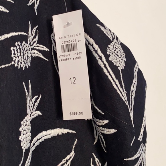 Loft navy print dress, size 12. BNWT - Picture 3 of 3